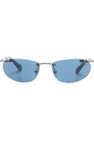 Swarovski Rahmenlose Sonnenbrille mit Kristallen