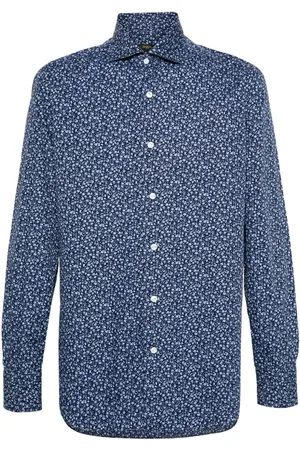 BARBA Hemd mit Blumen-Print