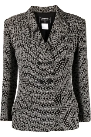 CHANEL 1998 Doppelreihiger Tweed-Blazer