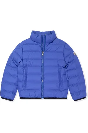 Moncler Gefütterte Jacke mit Logo-Patch