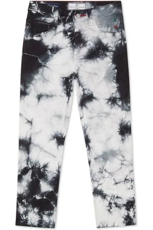 Philipp Plein Jeans mit Batik-Print