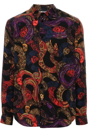 Roberto Cavalli Hemd mit grafischem Print