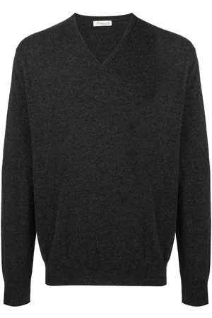 LEATHERSMITH OF LONDON Strickpullover mit V-Ausschnitt