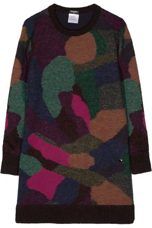 CHANEL 2000s Pullover mit abstraktem Muster