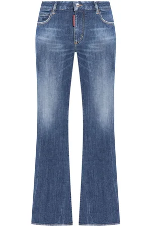 Dsquared2 Halbhohe Schlagjeans