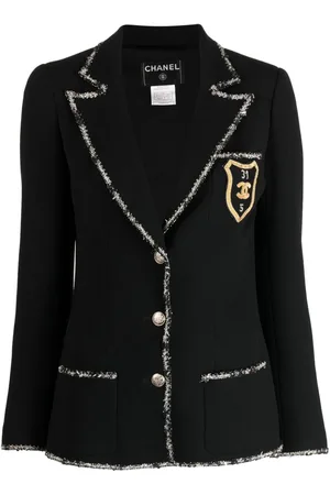 CHANEL 2005 Blazer mit Wappen-Applikation