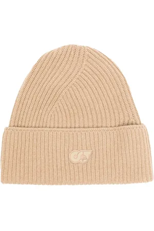 ALPHA Gerippte Beanie mit Logo-Patch