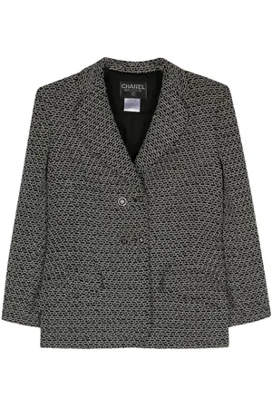 CHANEL 1998 Doppelreihiger Tweed-Blazer