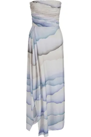 Giorgio Armani Maxikleid mit abstraktem Muster