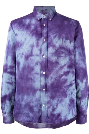 Stain Shade Hemd mit Batikmuster