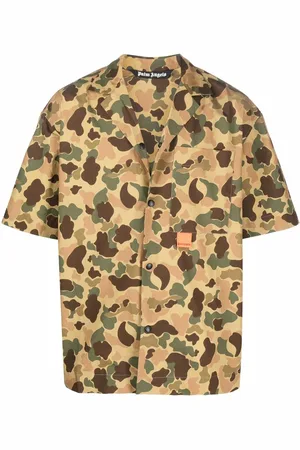 Palm Angels Hemd mit Camouflage-Print