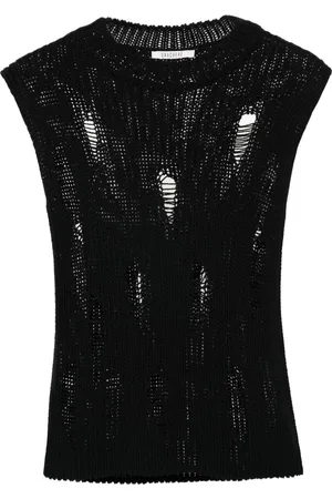 Gauchere Trägershirt im Distressed-Look
