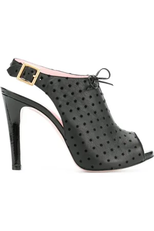 RED(V) Slingback-Sandalen mit Polka Dots 120mm