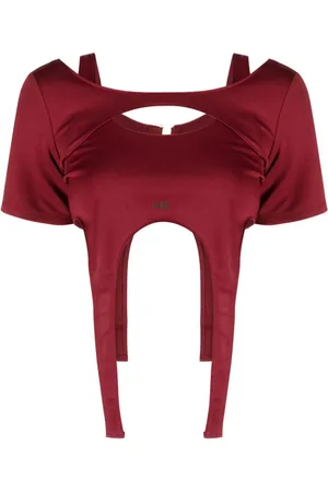 HELIOT EMIL Asymmetrisches Cropped-T-Shirt