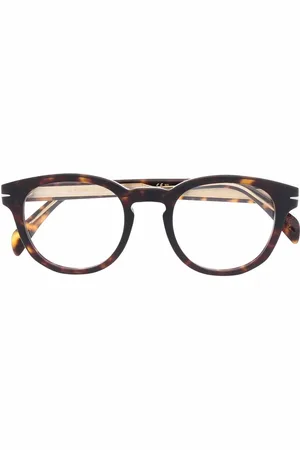 DB EYEWEAR BY DAVID BECKHAM Runde Brille in Schildpattoptik