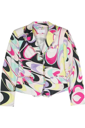 PUCCI Pre-Owned 2000s einreihiger Blazer mit "Iride"-Print