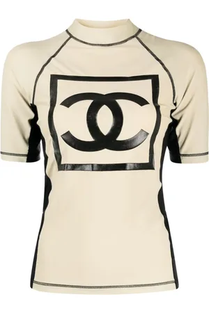 CHANEL 2003 T-Shirt mit Sports Line-Print