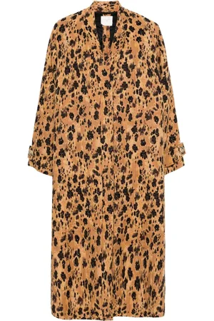 FORTE FORTE Mantel mit Leoparden-Print