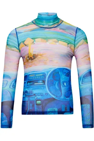 J.W.Anderson Mesh-Oberteil mit Camper-Print