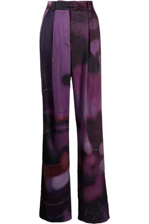 Agnona High-Waist-Hose mit abstraktem Print