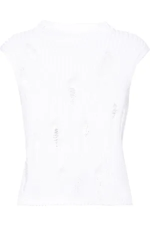 Gauchere Trägershirt im Distressed-Look