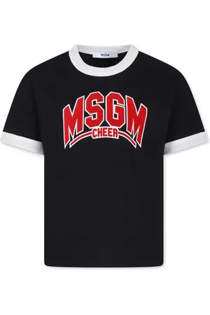 Msgm T-Shirt mit Logo-Applikation