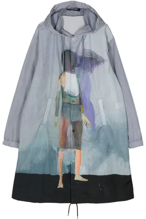 UNDERCOVER Regenmantel mit grafischem Print