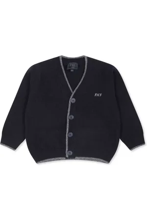 FAY Cardigan mit Logo-Stickerei