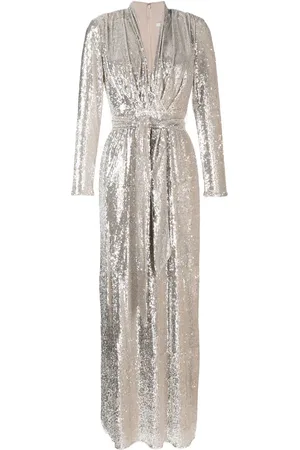 Badgley Mischka Abendkleid mit Pailletten