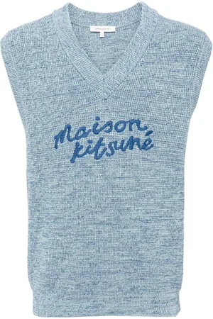 Maison Kitsuné Pullunder mit Logo-Stickerei