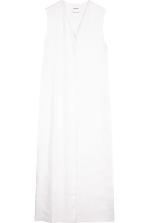Hermès 1990-2000s Maxikleid aus Leinen