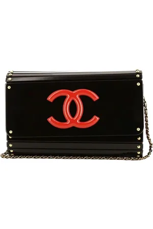 CHANEL 2009 Schultertasche aus Acetat mit CC
