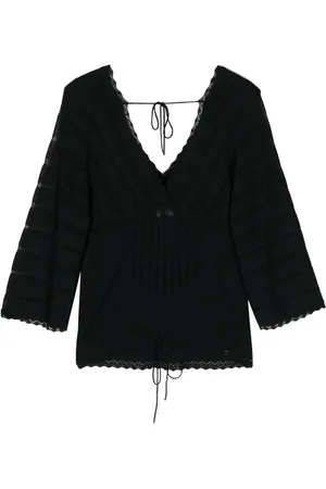 CHANEL 2001 Bluse mit V-Ausschnitt