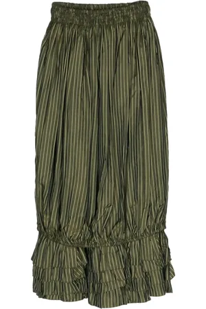 Jean Paul Gaultier 1990s ausgestellter Rock mit Streifen