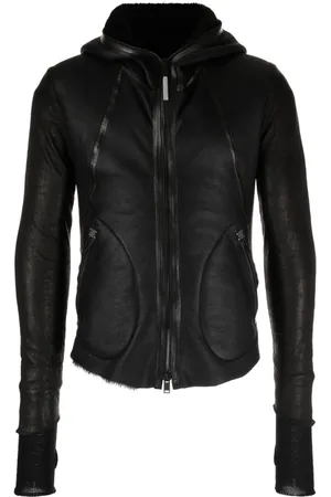 ISAAC SELLAM EXPERIENCE Lederjacke mit Kapuze