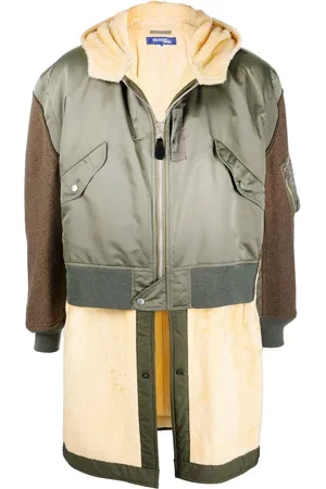 JUNYA WATANABE Mantel mit Kontrasteinsätzen