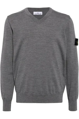 Stone Island Strickpullover mit V-Ausschnitt