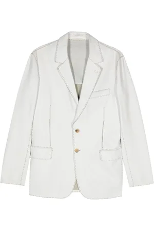 Fendi 2000 einreihiger Blazer aus Leder