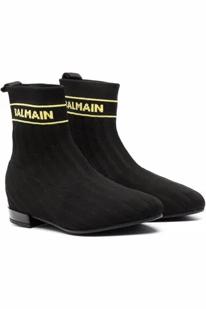 Balmain TEEN Stiefeletten in Strickoptik