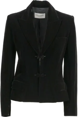 Saint Laurent 2000 einreihiger Samt-Blazer