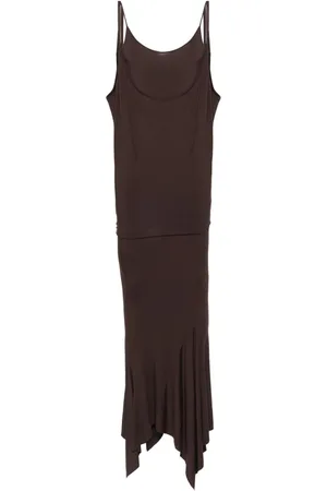 The Attico Meerjungfrauen-Maxikleid im Layering-Look