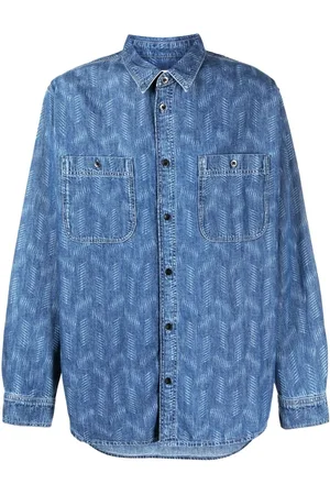 Isabel Marant Bhelyn Jeanshemd mit geometrischem Print