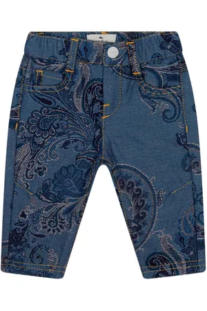 Etro Gerade Jacquard-Jeans