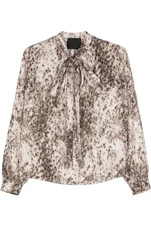 Givenchy Seidenbluse mit Leoparden-Print