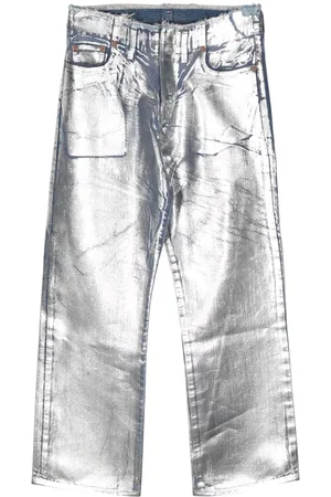 DOUBLET Jeans mit Metallic-Effekt