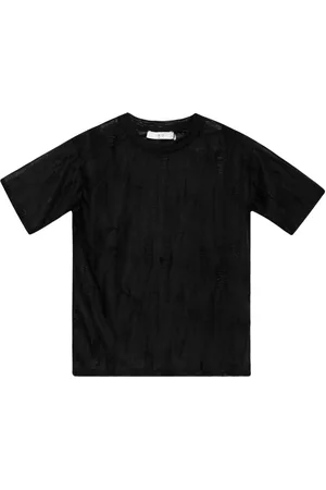IRO Semi-transparentes T-Shirt im Distressed-Look