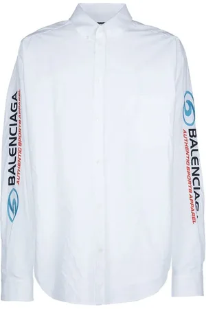 Balenciaga Hemd mit Logo-Print