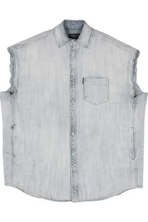 Balenciaga Ärmelloses Hemd im Distressed-Look
