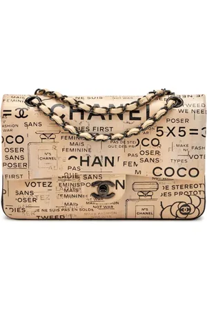 CHANEL 2016 Newspaper Double Flap Schultertasche