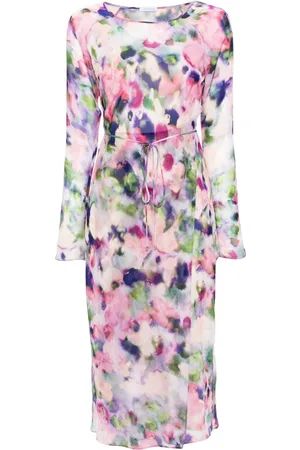 Patrizia Pepe Midikleid mit abstraktem Print